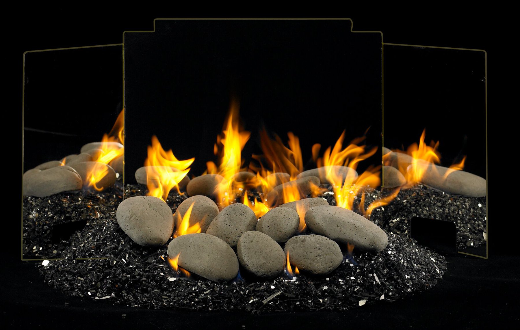 How To Set Up Gas Fireplace With Rocks