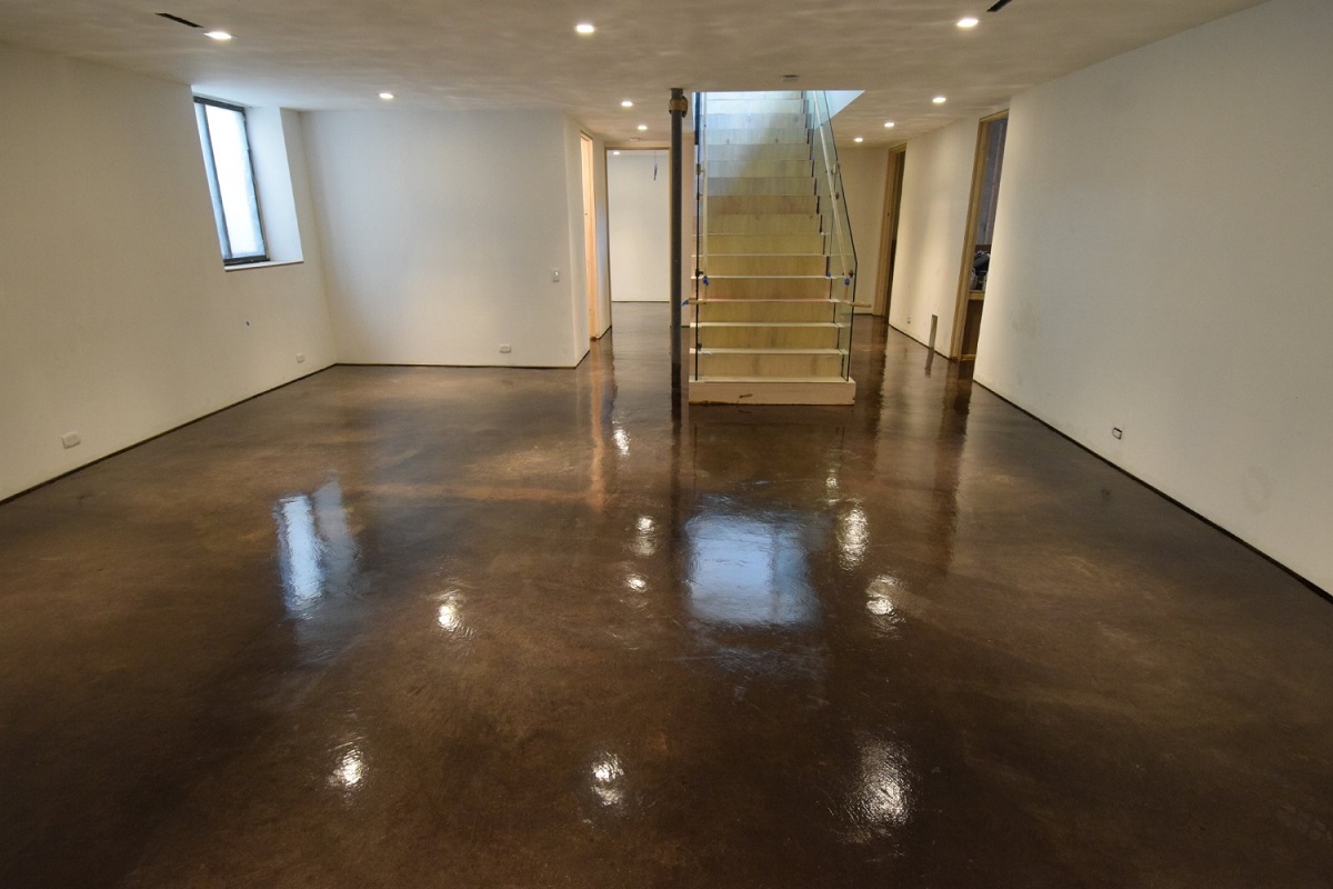 How To Stain A Concrete Basement Floor