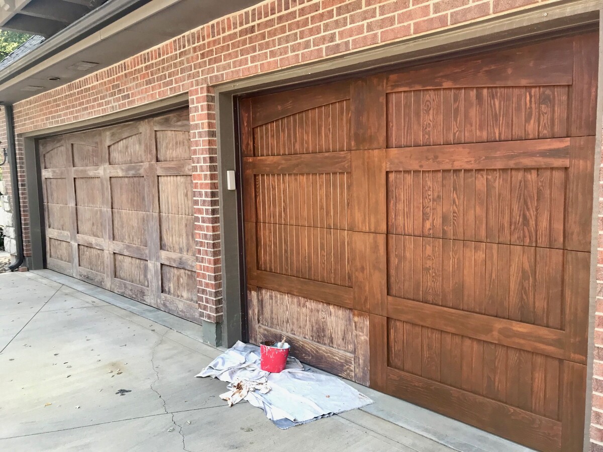 How To Stain A Garage Door