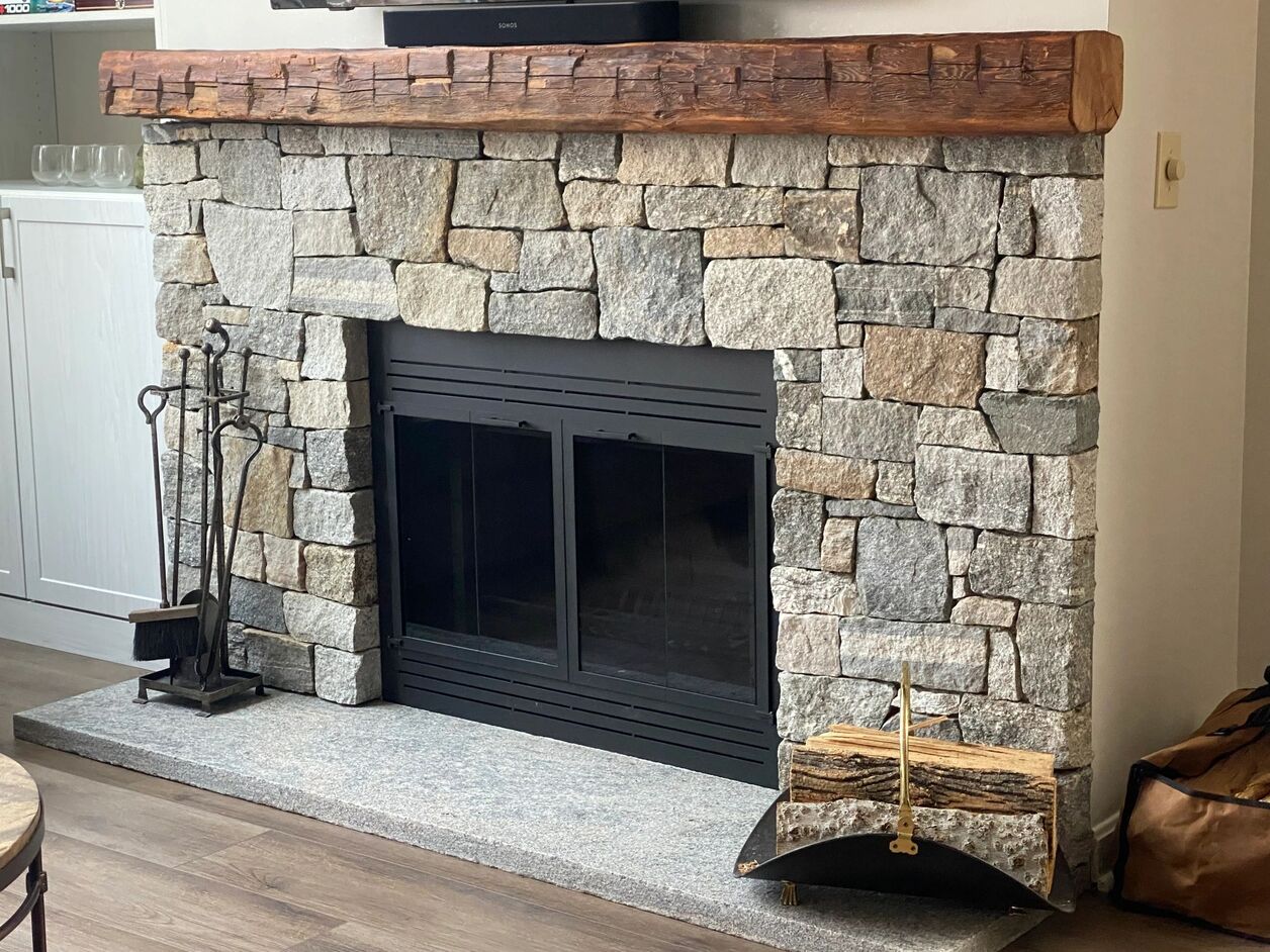 How To Stone A Fireplace