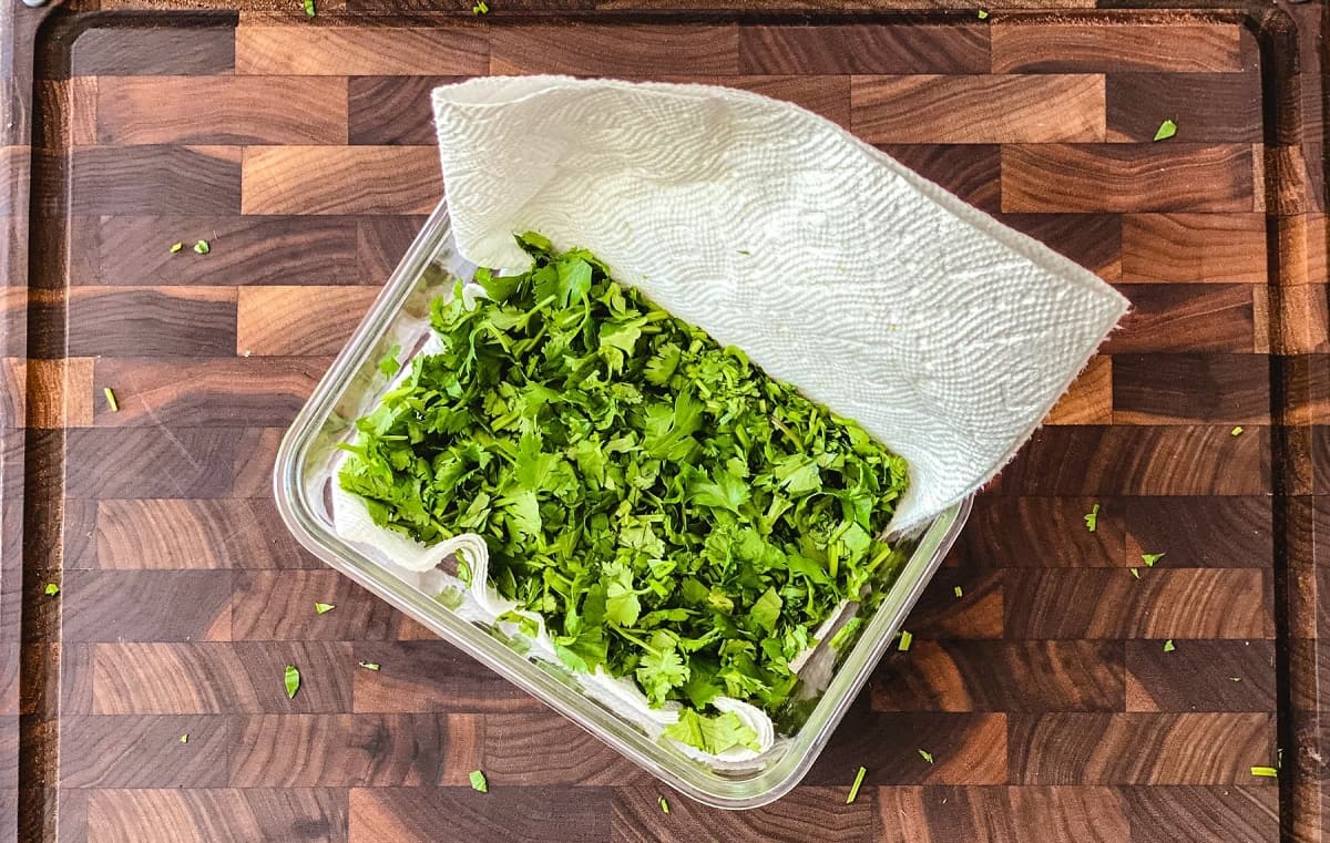 How To Store Chopped Cilantro
