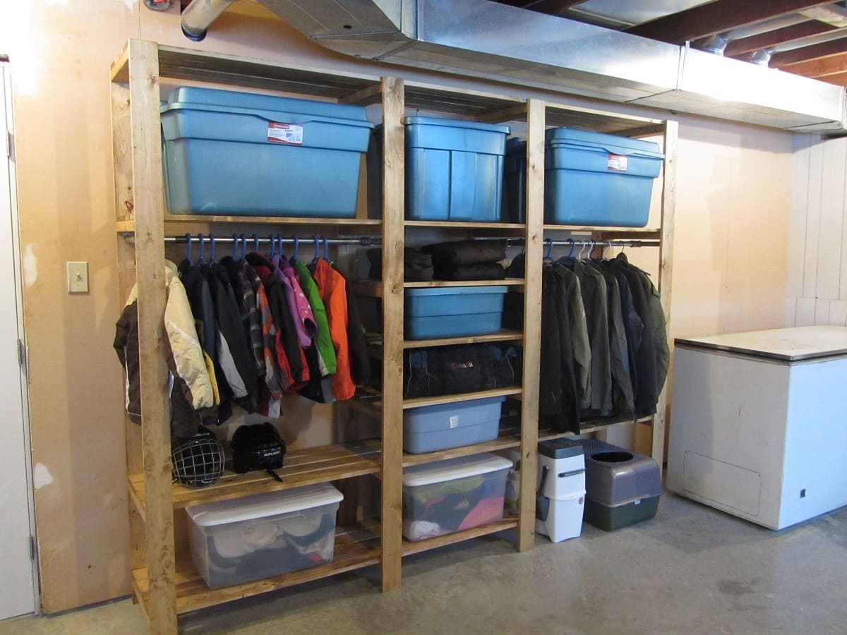 How To Store Clothes In Basement