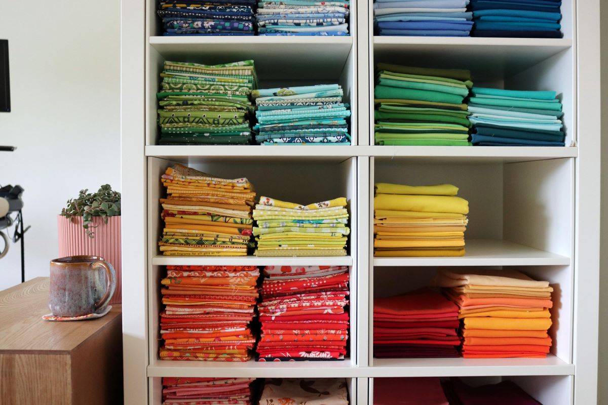 How To Store Fabric In Sewing Room