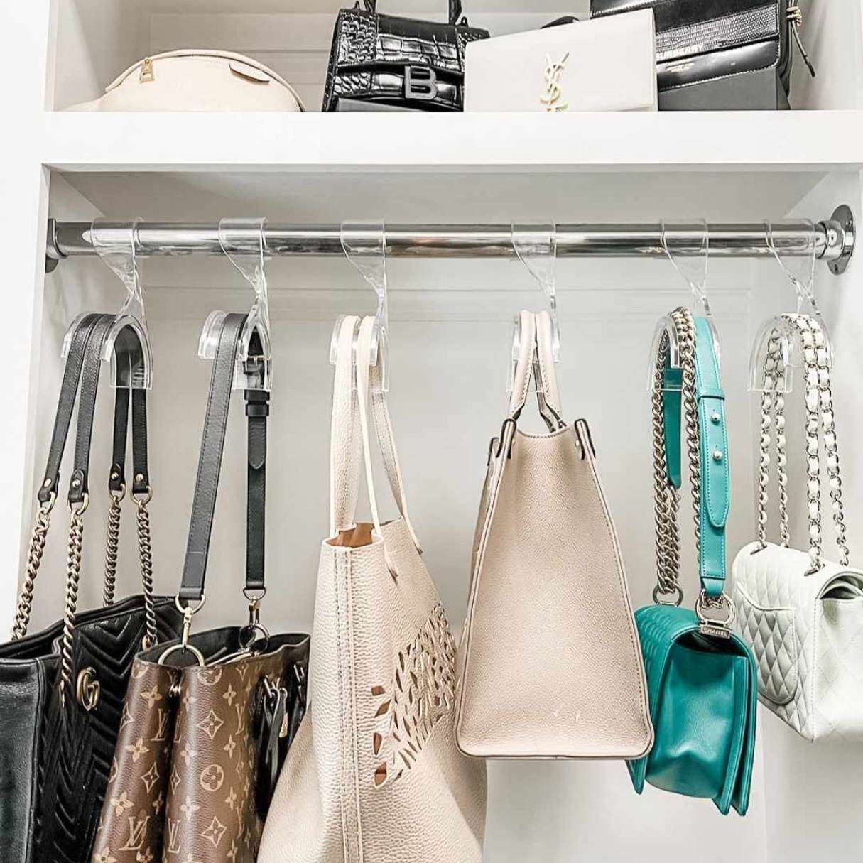 how to store purses in a small closet 1697540437