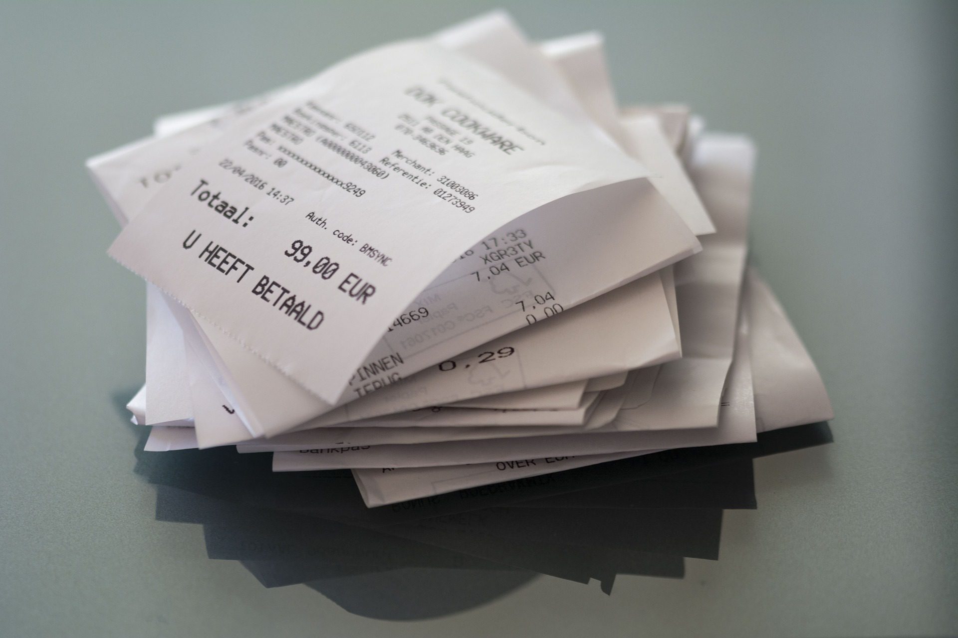 How To Store Receipts