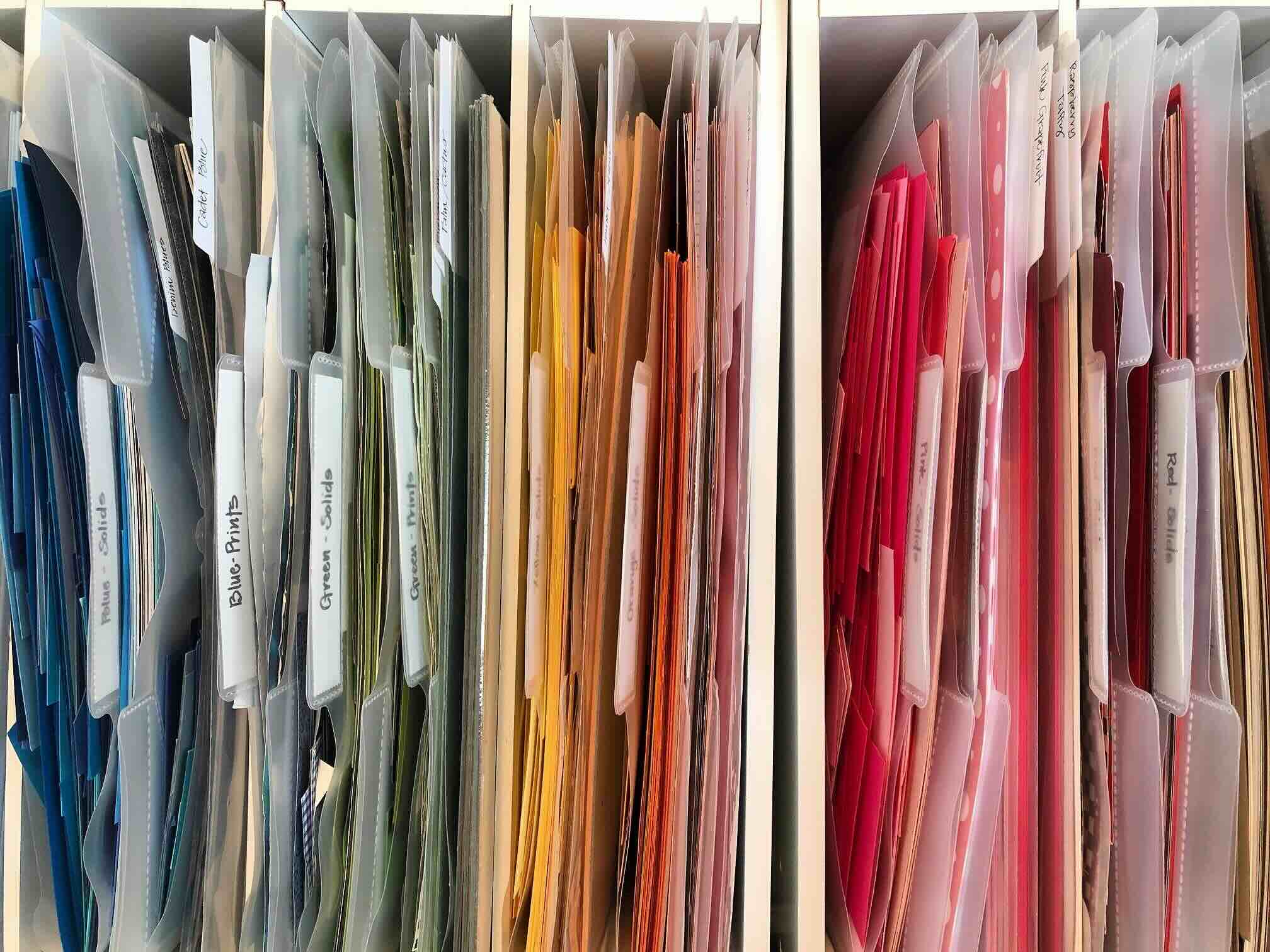How To Store Scrapbook Paper