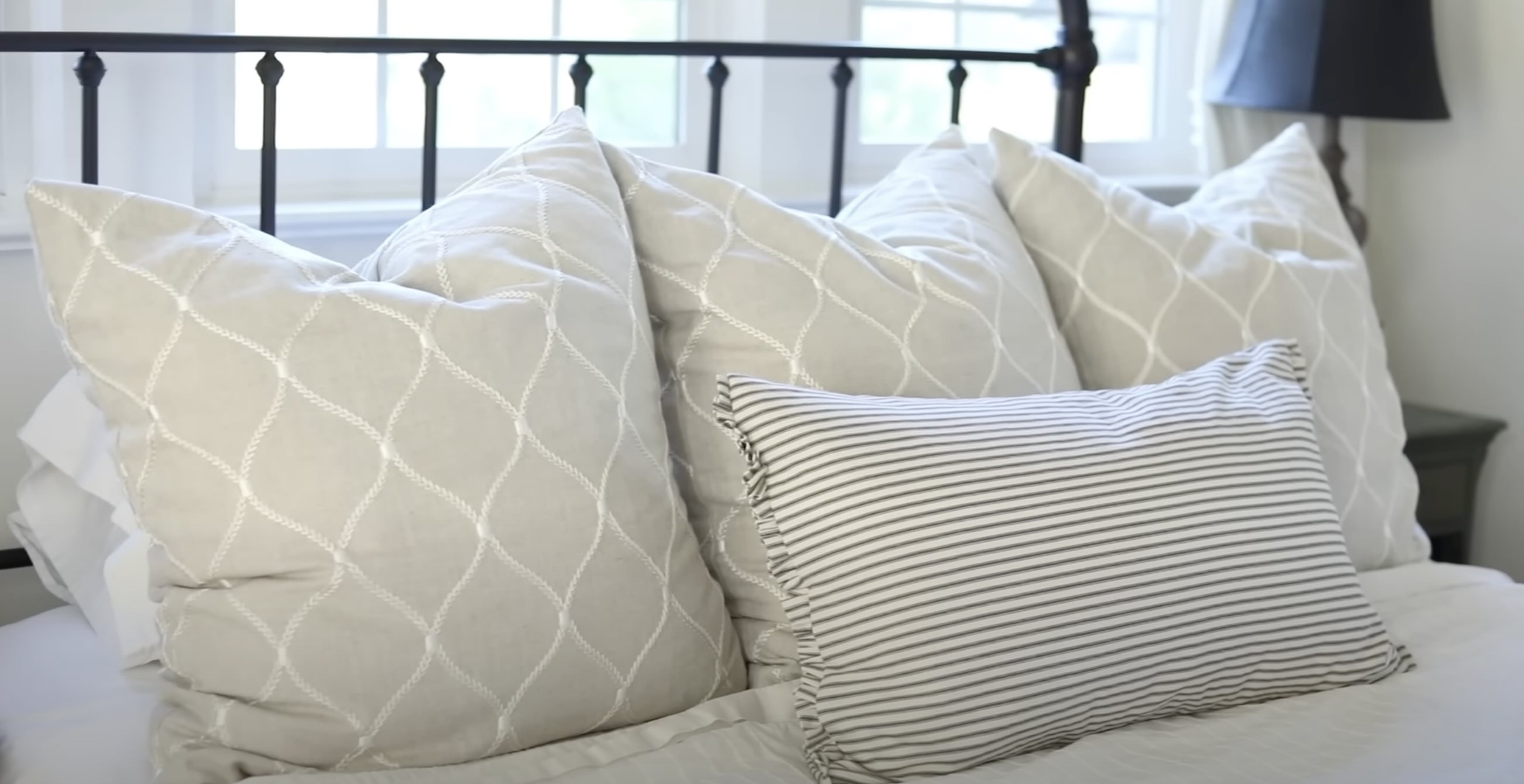 How To Style Euro Pillows On Bed