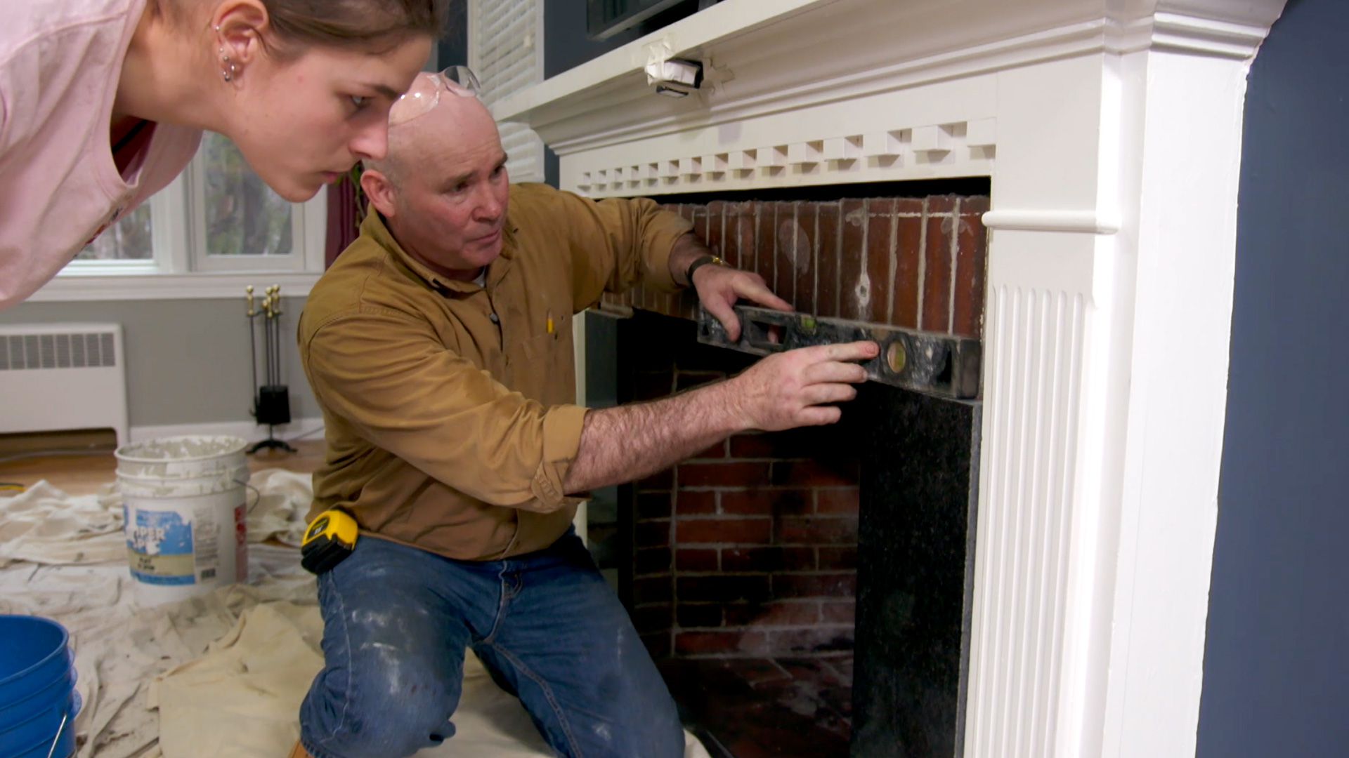 How To Tile A Brick Fireplace