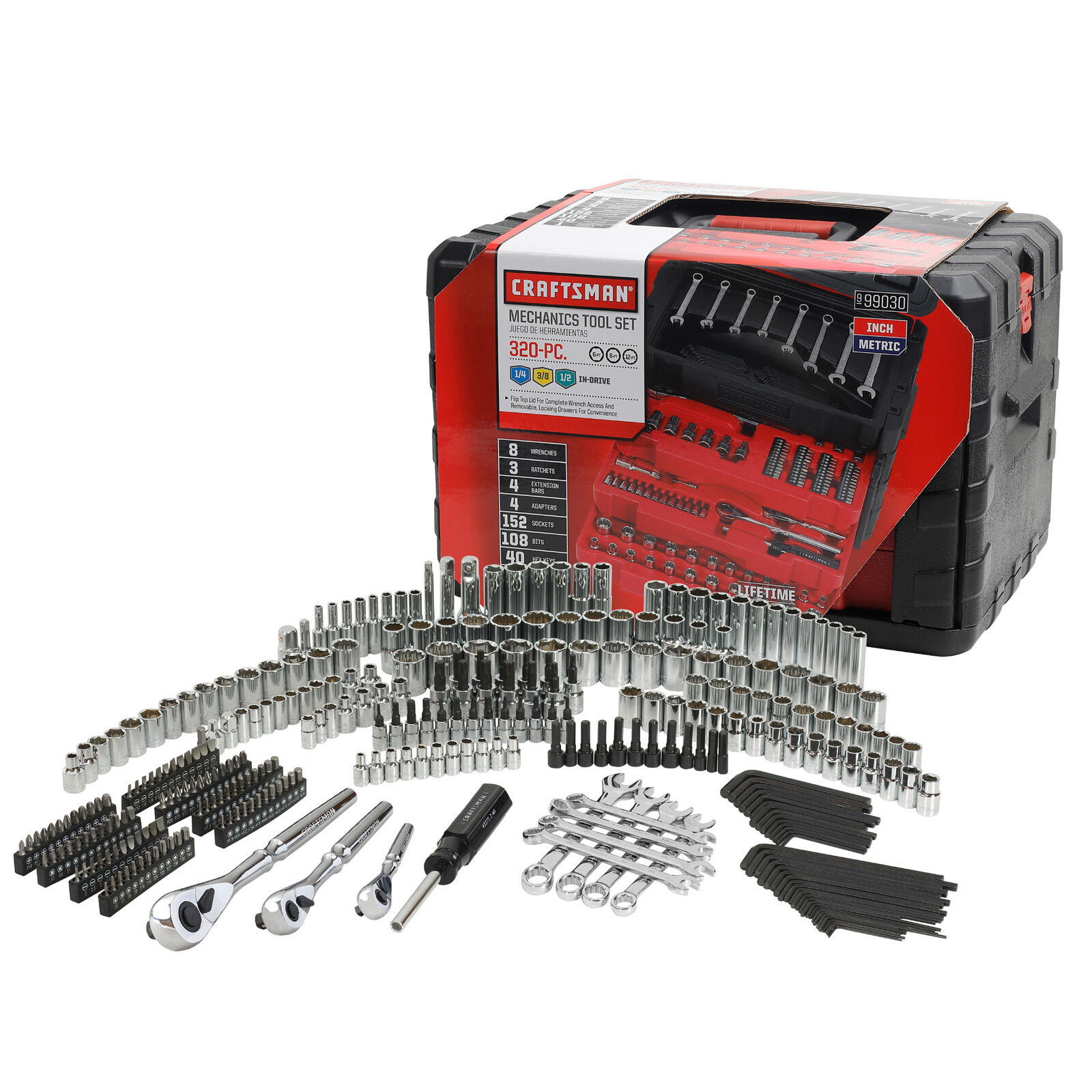 What Does The 320-Piece Craftsman Mechanic Tool Chest Include?