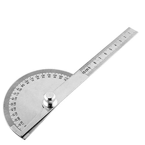0-100mm 180 Degree Protractor Metal Angle Finder