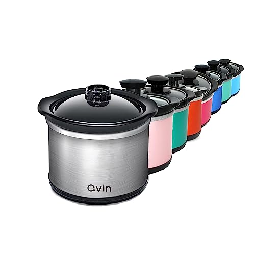 Qvin Mini Slow Cooker & Fondue Melting Pot Warmer