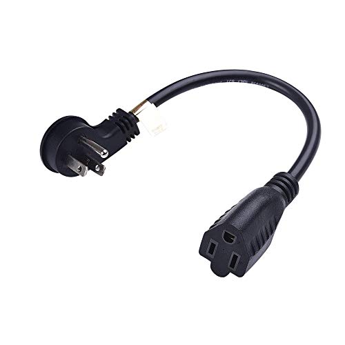 Short Cable Extension Cord - 1ft Flat Plug, 16 AWG - Luxury Office