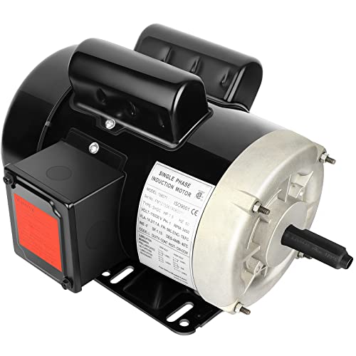 Cuilvu 1.5HP Electric Motor 3450RPM Single Phase 115/230V CW/CCW 56 Frame