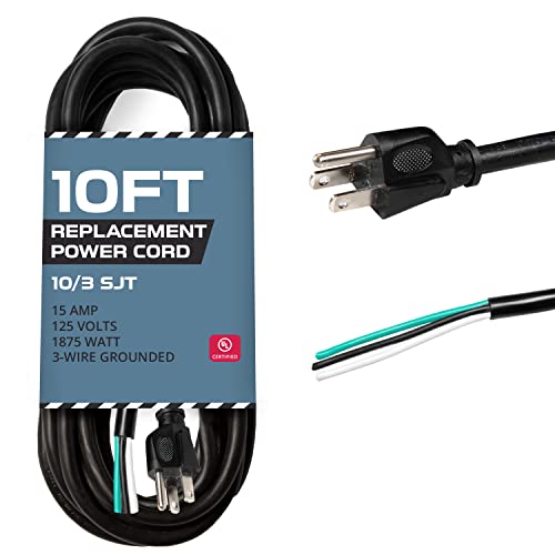10 AWG Replacement Power Cord