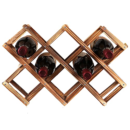 10 Bottle Wooden Stackable Wine Cellar Racks