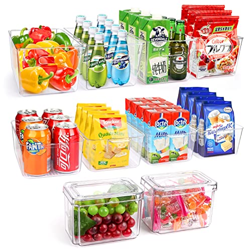 10 Clear Plastic Storage Bins for Kitchen and More