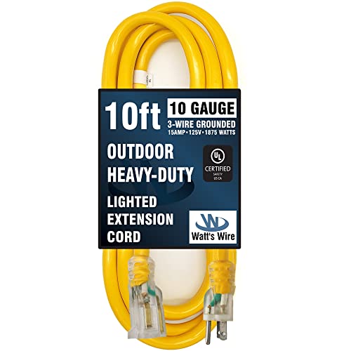 10 ft - 10 Gauge Extension Cord