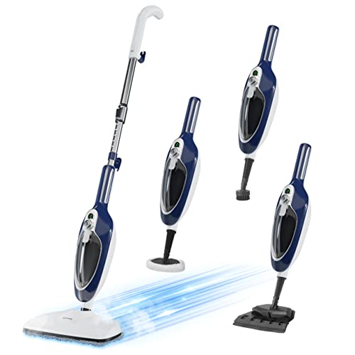 DOKER Steam Mop Cleaner - Handheld Detachable Floor Steamer for Hardwood  Floor Cleaning w/ 11 Accessories, 2 Mop Pads, Multi-functional for Home Use