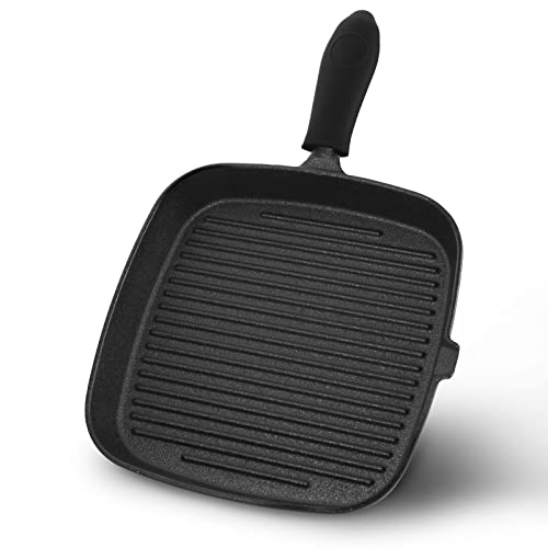 10-Inch rincentd Cast Iron Grill Pan