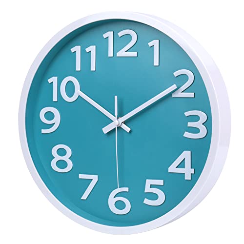 10 Inch Wall Clock Silent Non-Ticking Battery Operated