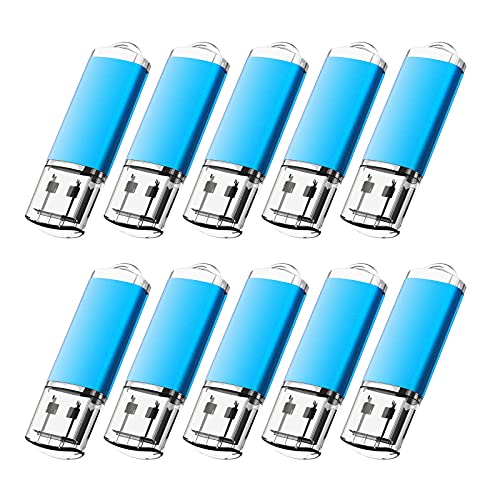 10-Pack Blue KOOTION 1GB Flash Drive USB 2.0 Memory Stick