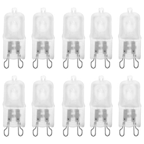 Dimmable Frosted G9 Halogen Light Bulb - 10 Pack