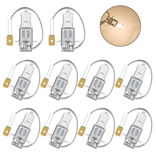10 Pack H3 Halogen Headlight Bulbs