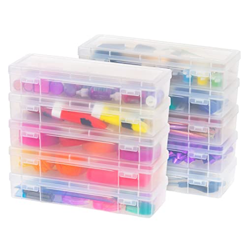 10 Pack Large Plastic Hobby Art Craft Supply Organizer Storage Containers