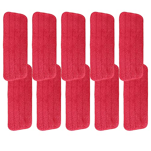 Microfiber Mop Pads 10-Pack - Compatible with Multiple Spray Mops