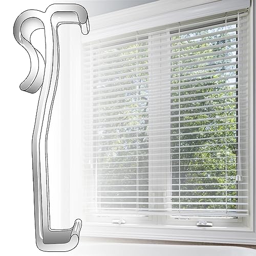 Amazing Drapery Hardware 2.5 Inch Clear Valance Clips for Top Blind Brands  & Window Shades, 6-Pack - Sturdy Plastic Brackets, Ideal for Wood, Faux