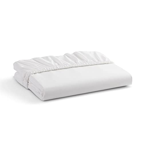 Cotton Percale Fitted Sheet King Size - Crisp and Cool Strong Bed Linen