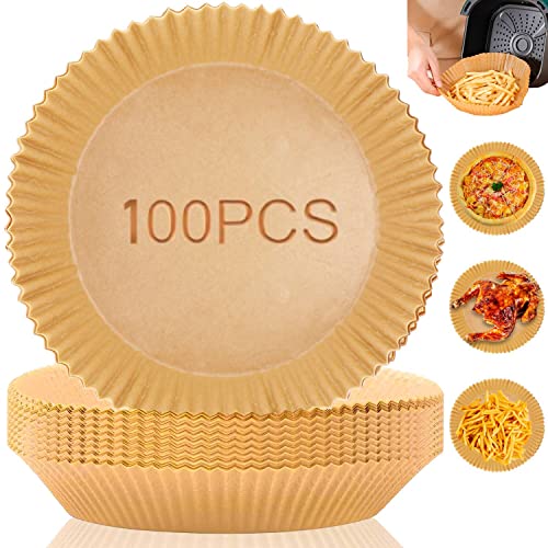 Air Fryer Disposable Paper 100 Pcs Round Non-Stick Paper Prime Oil