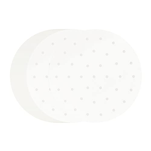 Juvale 200 Pack Square Air Fryer Sheet Liners, Perforated Parchment Paper, White, 8.5