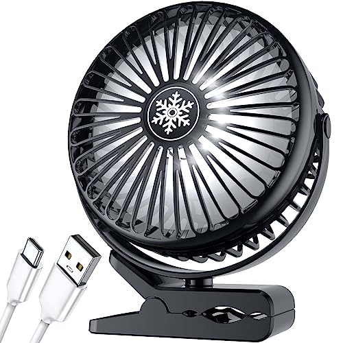 ANKACE 10000mAh Rechargeable Portable Fan with LED Light and 3 Modes