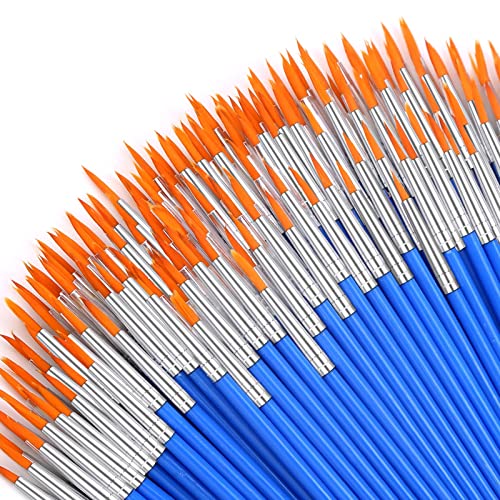 100Pcs Bulk Small Paint Brushes Set for Kids - Anezus