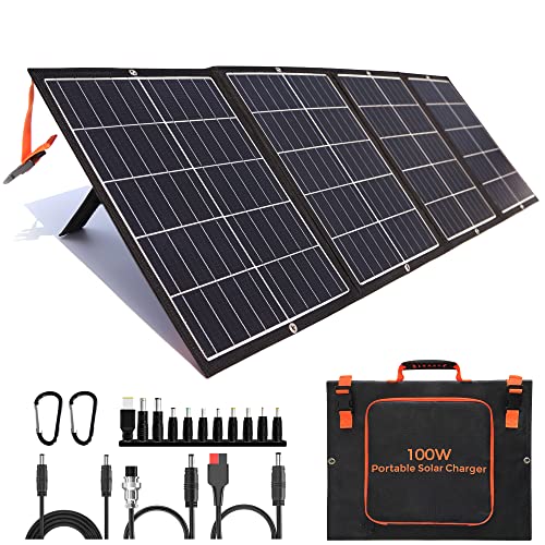 Portable Solar Panel Kit for Jackery, Goal Zero, Suaoki, Phones & Laptop