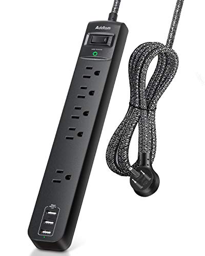 10Ft Power Strip Surge Protector