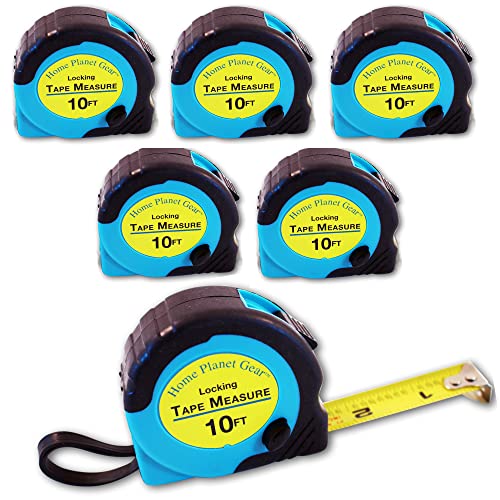 WorkPro Tape Measure 25 ft, Tape Measure with Fractions Every 1/8and 1/32 Accuracy, Quick Read, Nylon Coated, Shock-Resistant Case and Belt Clip
