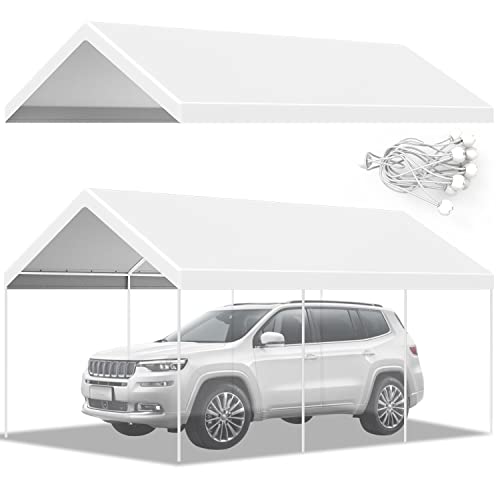 10x20 ft Carport Car Replacement Canopy Cover