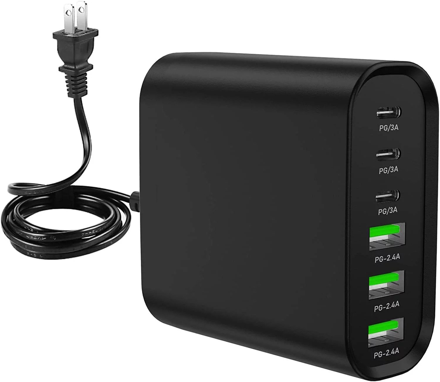 Multiple 6 Port Usb Travel Wall Charger Power Adapter Fast Charging Station  Plug