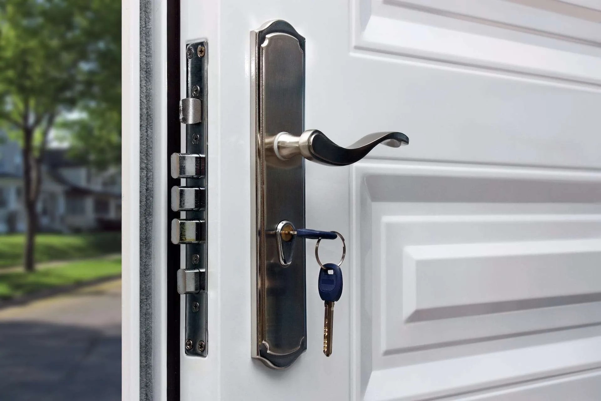 Home Security Door Reinforcement Lock - Child Proof High Security Door Lock  Front Door Locks For Kids Safety Withstand 800 Lbs Top Door Latch Lock Fl