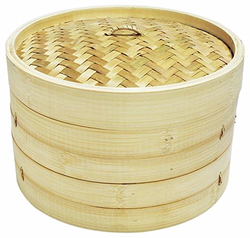 12" Bamboo Steamer Set