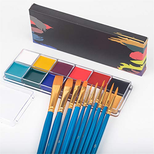 12 Colors Body Paint Kit