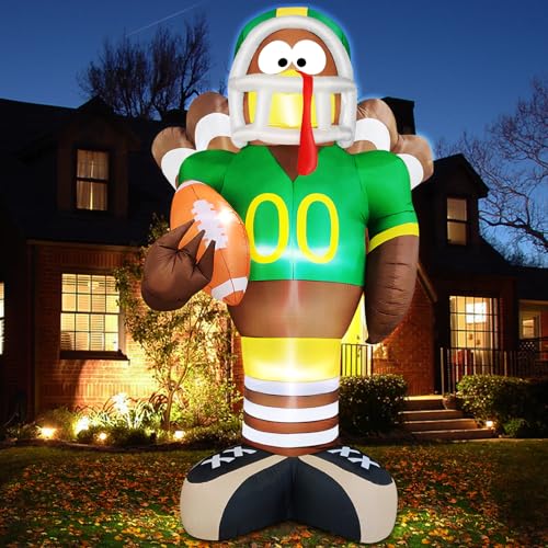 12-Foot Giant Thanksgiving Inflatable Turkey Outdoor Decor