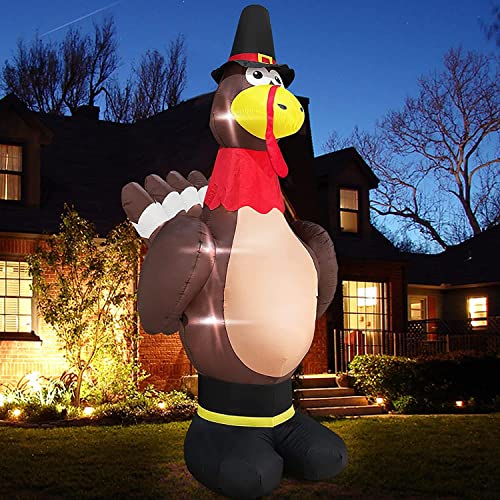 12 Foot Giant Turkey Inflatables Fall Thanksgiving Decoration Outdoor