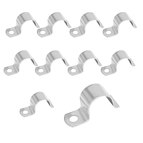304 Stainless Steel 1/2" Pipe Strap - Heavy Duty Clamp (10pcs)