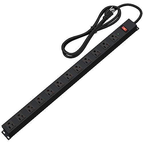 12 Outlet Long Power Strip Surge Protector