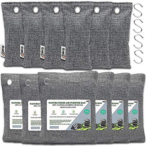 HRZ Bamboo Charcoal Air Purifying Bags - 12 Pack