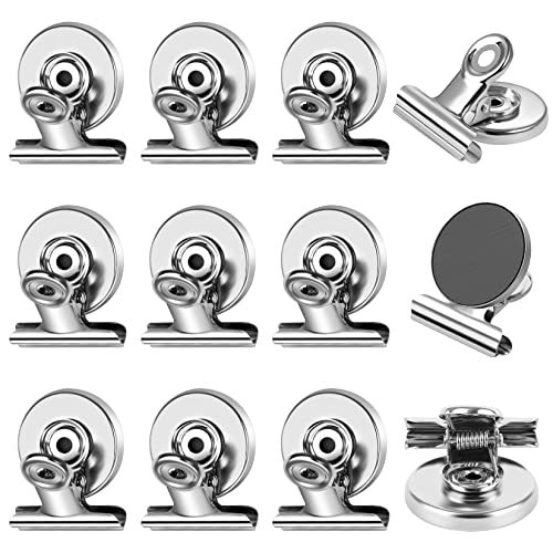 12 Pack Heavy Duty Magnetic Clips for Fridge and Whiteboard