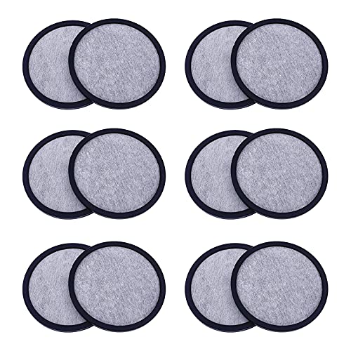 12-Pack Replacement Charcoal Water Filter Discs for Mr. Coffee Brewers